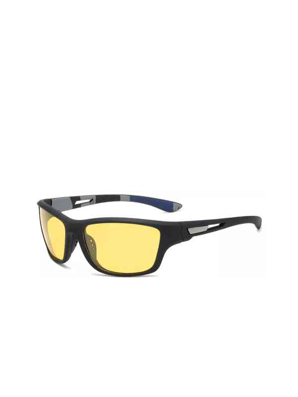 Visions India Unisex Round Sunglasses – Yellow Frame & Lens, 60mm Width, Non-Polarized (Medium) - View #3