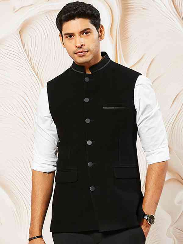ジャケット・アウター Ethnic Embroided Design No Collar Jacket 611v9QbF8NL._UY350_.jpg