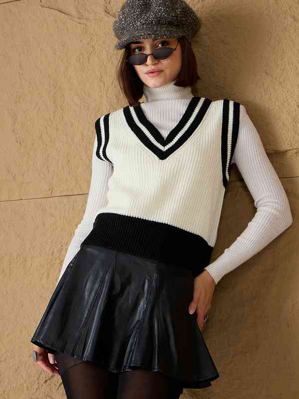 Vest Black Sweaters - Buy Vest Black Sweaters online in India