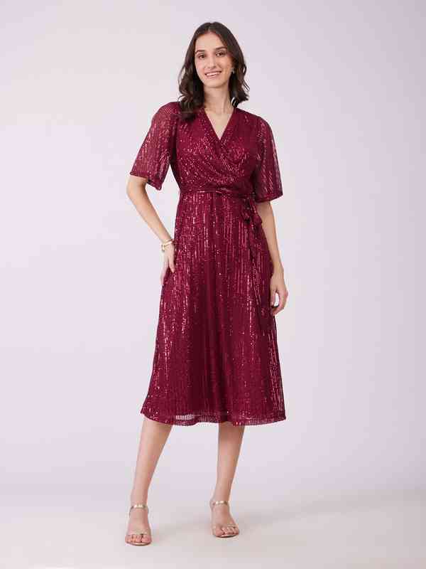 one shoulder draped midi dress Remmy One Shoulder Draped Midi Dress