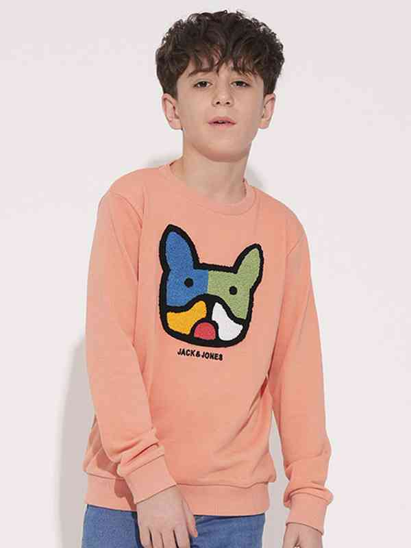 JACK & JONES Herren Sweatshirt - Jjcharge Printed Crew Neck