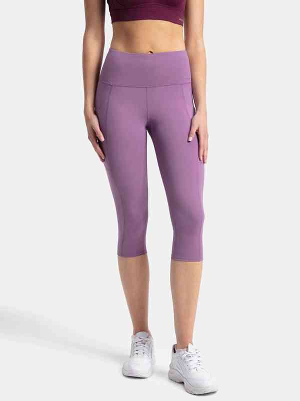 purple nike capris