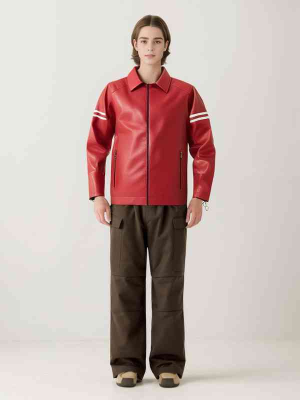 Red Leather Jacket - Buy Red Leather Jacket online in India