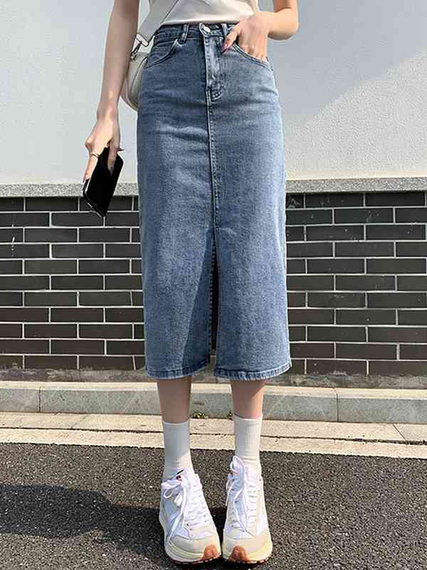 Blue Midi Skirt - Buy Blue Midi Skirt online in India Blue Midi Skirt - Buy Blue Midi Skirt online in India