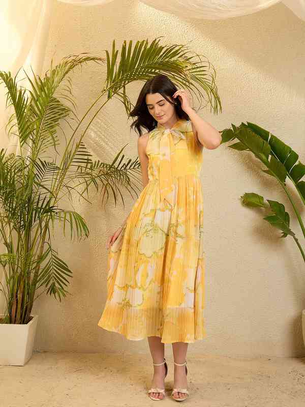 pale pink dress Miss Circle Women's Najwa Baby Pink Ruched Breast Drop Waist Maxi Dress