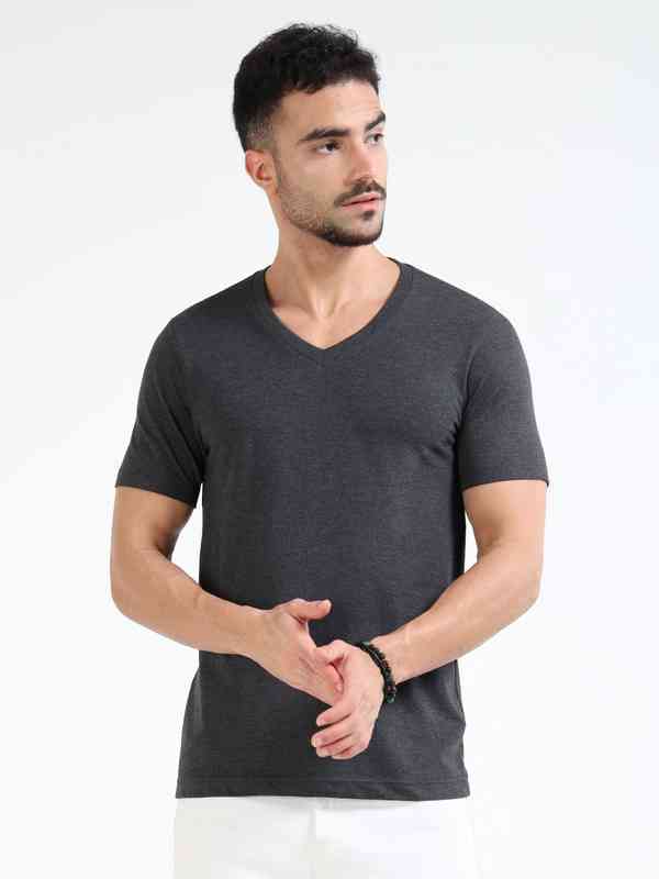Charcoal Grey V Neck Tshirts - Buy Charcoal Grey V Neck Tshirts