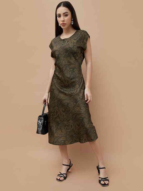 Code By Lifestyle Green Dresses - Buy Code By Lifestyle Green Dresses  online in India