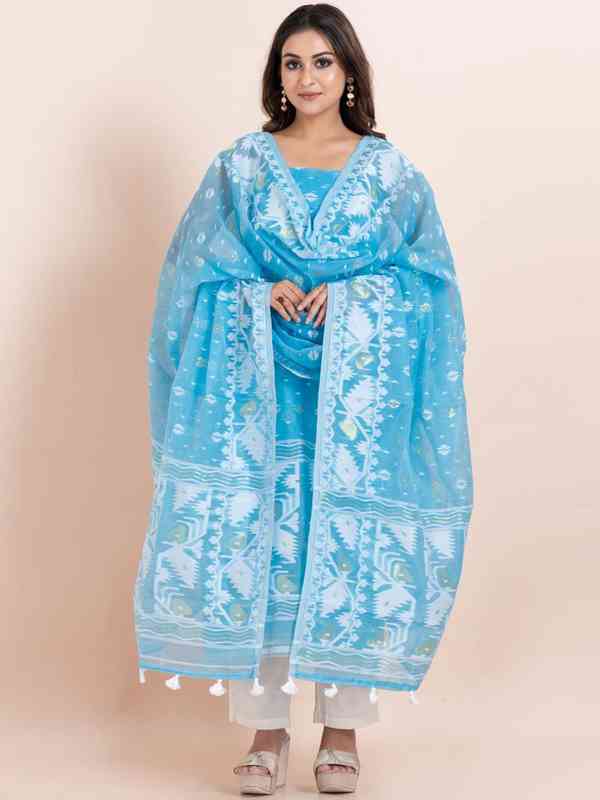 Blue Dress Material - Buy Blue Dress Material online in India