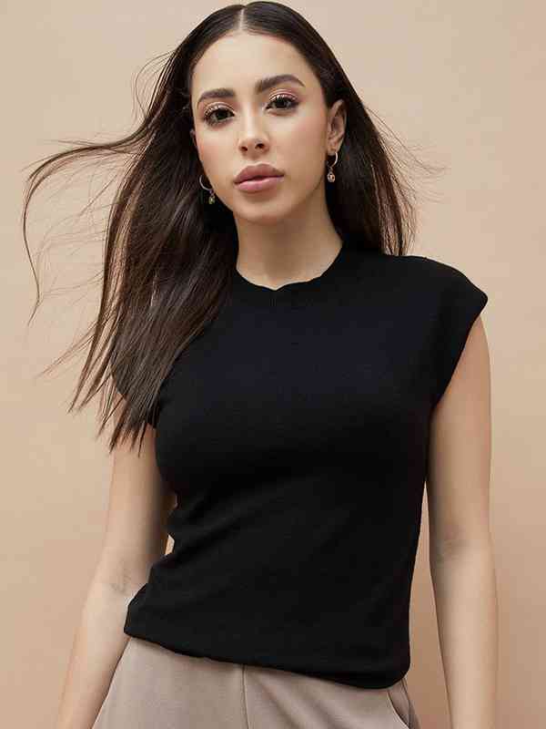 Code By Lifestyle Black Tops - Buy Code By Lifestyle Black