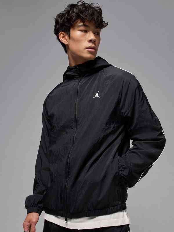 Nike Men Solid Black Jacket Jackets - Buy Nike Men Solid Black
