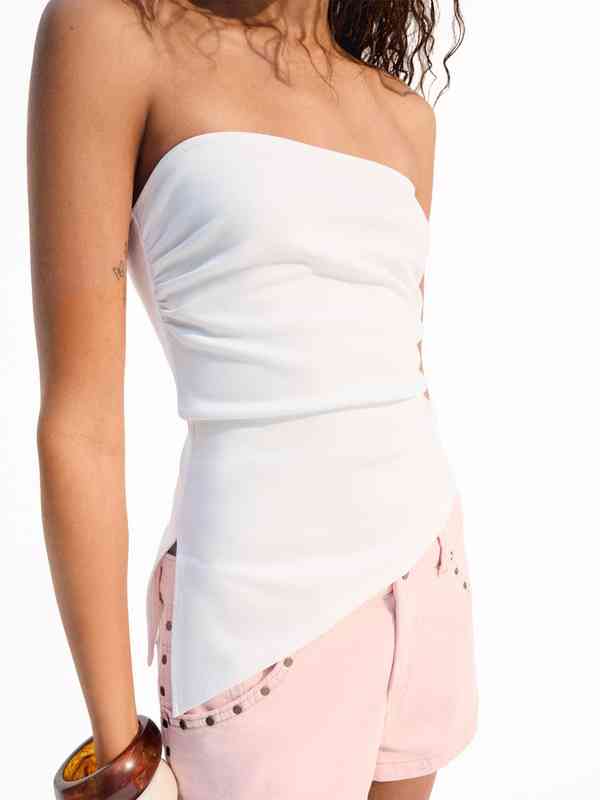 Shop White Tube Tops for Women Sleek Strapless Styles at Myntra
