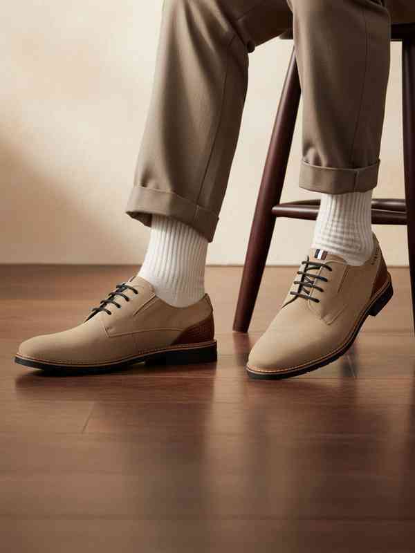 Men Beige Formal Shoes - Buy Men Beige Formal Shoes online in India