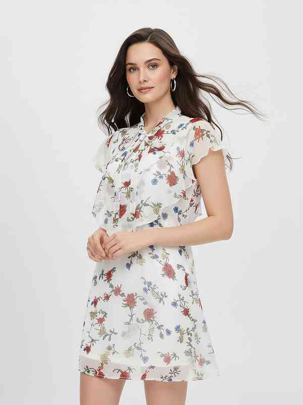 ladies midi linen dresses Zeagoo Womens Midi Dress Short Sleeve A-Line Cotton main image 1