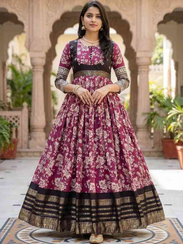 burgundy dress india Buy Maroon Lehenga In Crepe With Embroidery Detailing On The Waist And  Bishop Sleeved Crop Top Online main image 1