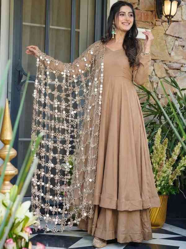 golden indian dress for women Golden Dream Lehenga – Foxy Indian main image 1