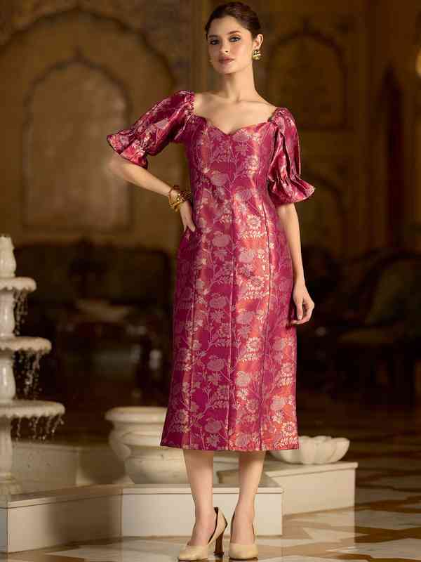 Jacquard Dress - Buy Jacquard Dress online in India