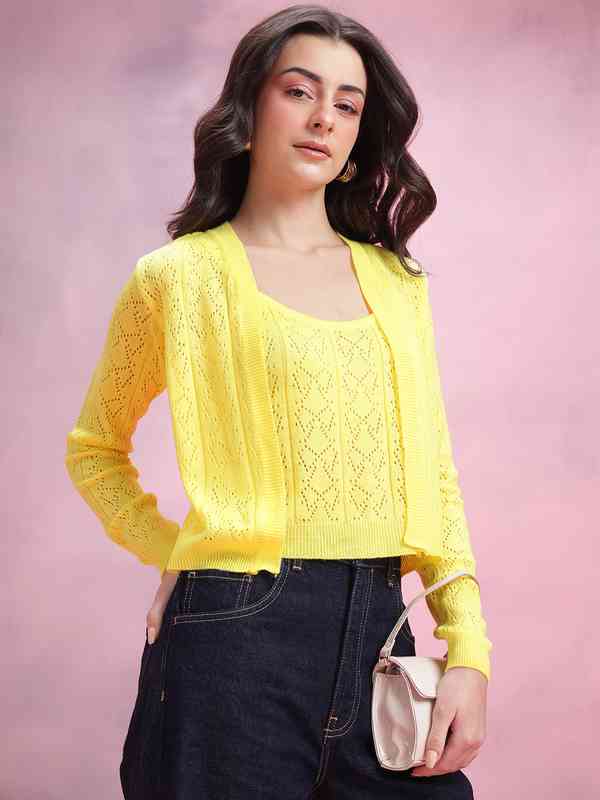 Pull Court Colsie Noir - Taille XS - Occasion Très Bon état - Pour Femme