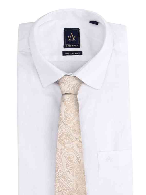beige colour tie