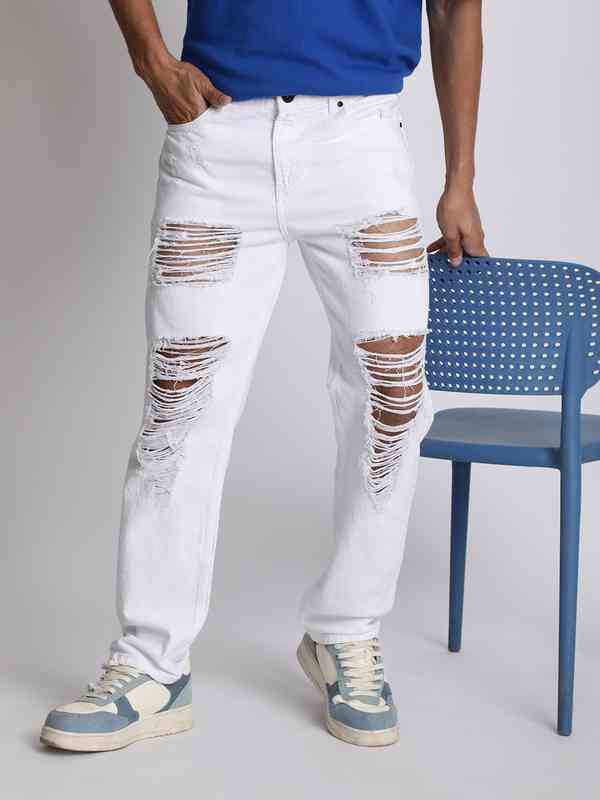 Jean Déchiré (ripped) Hera Taille 25 (équivalent Taille 6) - Noir - Occasion Très Bon état - Pour Ados