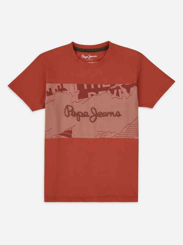 Pepe Jeans T-Shirt Homme Slim – Light Thames Blue – Imprimé Discret Et Confort Absolu
