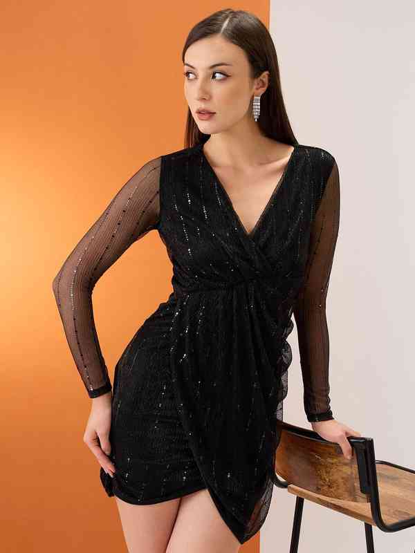 club dresses for women 2022 New Arrivals Sexy Dresses Women Backless Halter Black Gold Mini Dress Party Tassel Summer Dress Club Wear Black / L main image 0