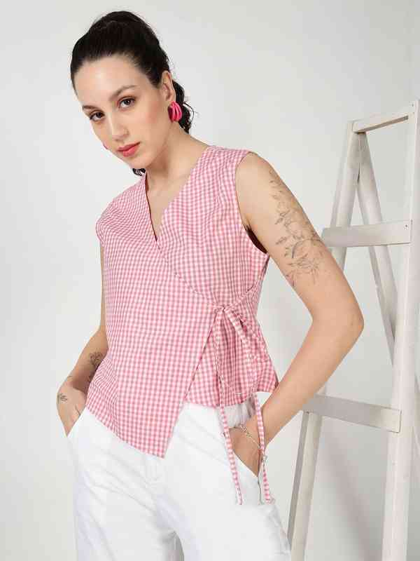 Checked Tops - Buy Checked Tops online in India