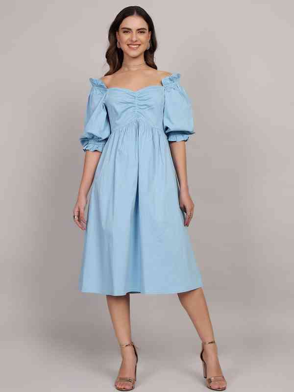 blue women dress Light Blue High Low Tulle Sweetheart Prom Dress, Light Blue Homecoming –  Cutedressy