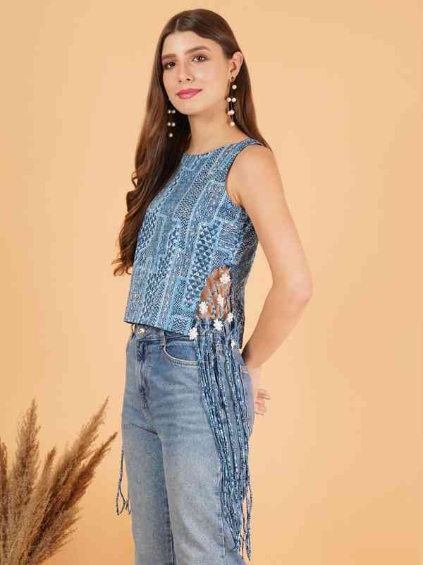 Fringed Fun Top - Buy Fringed Fun Top online in India