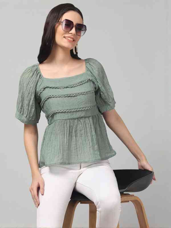 Ruffle Tops Women - Buy Ruffle Tops Women online in India