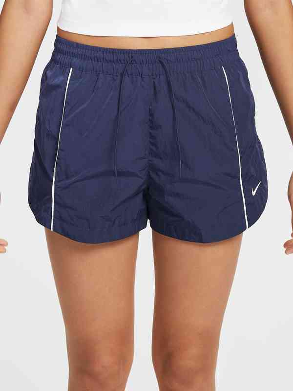 nike woven shorts dark blue