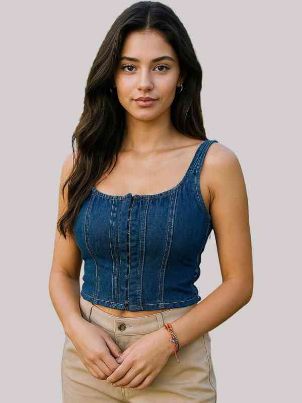 Women Wear Denim Tops - Buy Women Wear Denim Tops online in