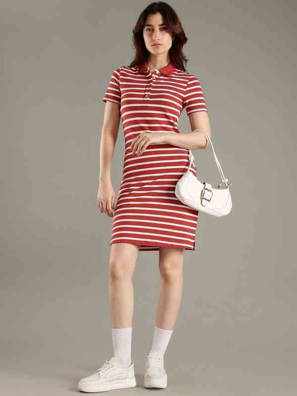 Tommy Hilfiger Red Casual Dress - Buy Tommy Hilfiger Red Casual Dress online in India Tommy Hilfiger Red Casual Dress - Buy Tommy Hilfiger Red Casual Dress online in India