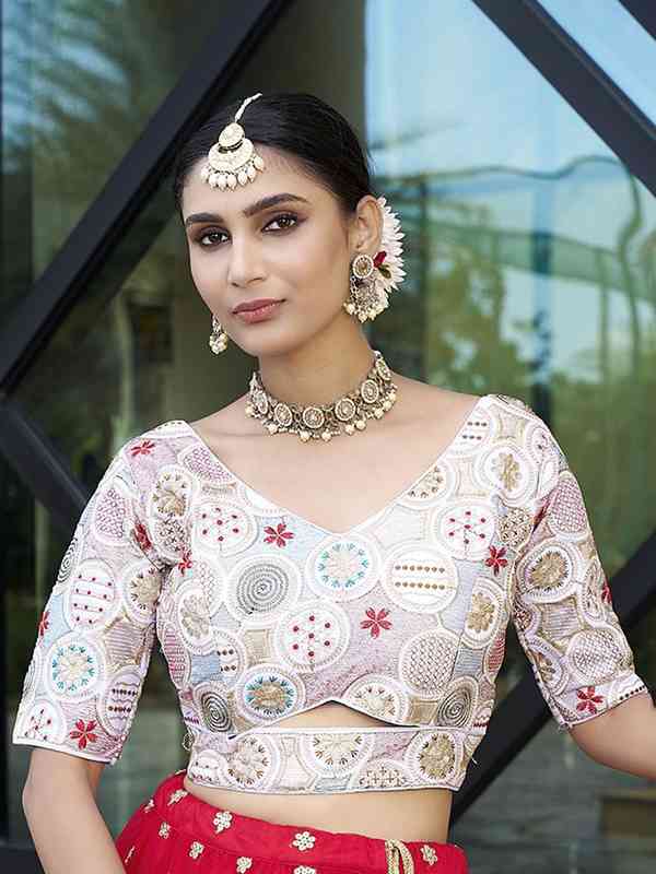 White Readymade Blouse - Buy White Readymade Blouse online in India