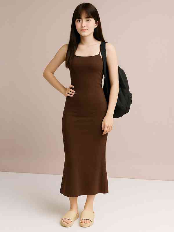 Brown Party Dresses - Buy Brown Party Dresses online in India