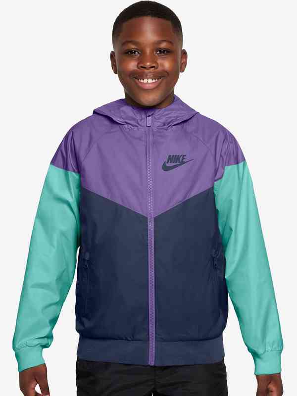 purple and teal nike windbreaker