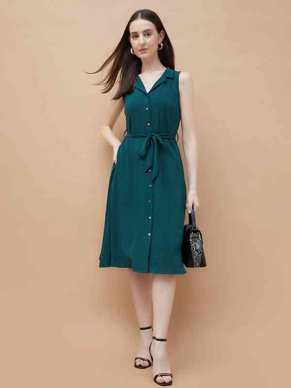 Code By Lifestyle Green Dresses - Buy Code By Lifestyle Green Dresses  online in India