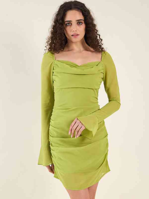 Fluorescent Green Dresses - Buy Fluorescent Green Dresses online in India Fluorescent Green Dresses - Buy Fluorescent Green Dresses online in India