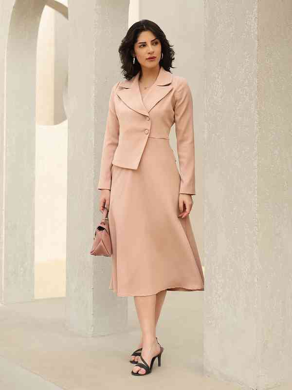 evening dinner dress plus size HIGH FASHION BLAZER DRESS WITH MAXI TULLE SKIRT LIGHT PURPLE – AKIRA