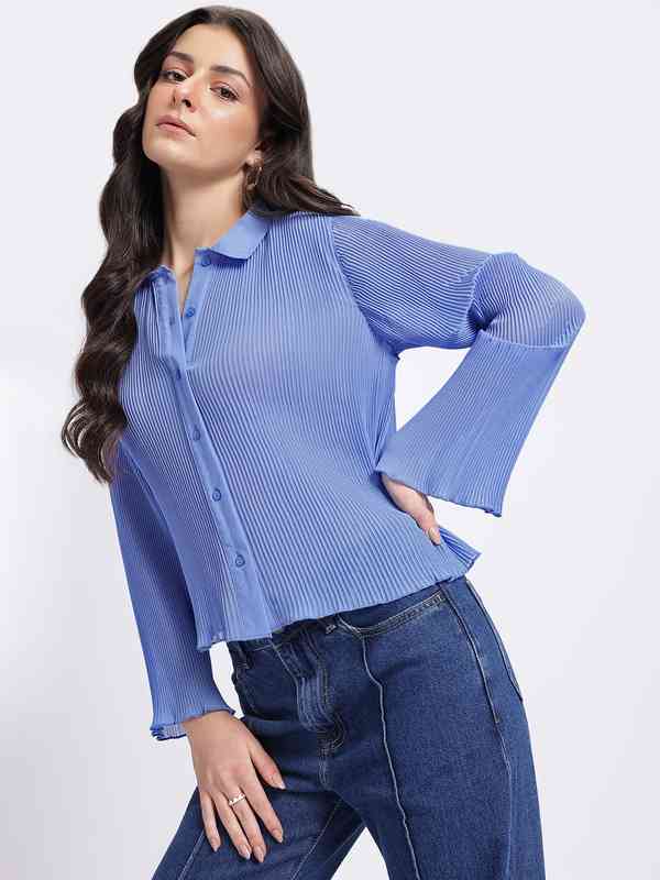 Tokyo Talkies Blue Tops - Buy Tokyo Talkies Blue Tops online in India