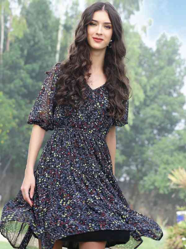 Shop for Elegant Flowy Dresses Online at Myntra