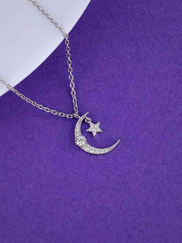 Silver Moon Star Pendent - Buy Silver Moon Star Pendent online in