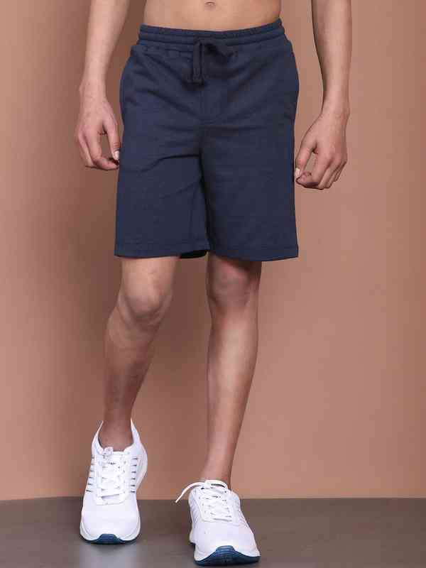Navy Blue 3 4 Shorts - Buy Navy Blue 3 4 Shorts online in India