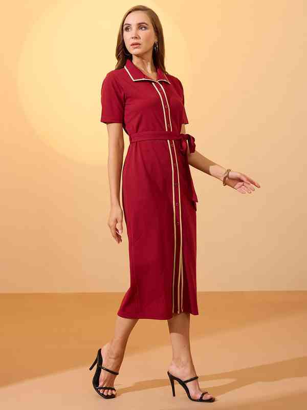 band formal dresses Victoria Jersey Shirt Dress