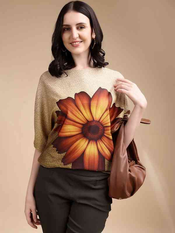 トップス andmary Claire set tops Marie Claire White Printed Crop Top