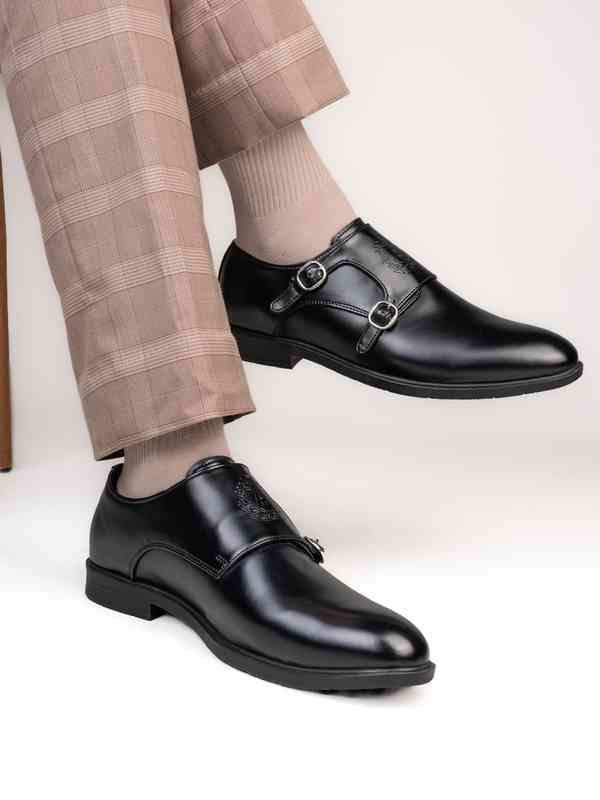 Vito Monk Strap Black Formal Shoes 6534312.htm - Buy Vito  display picture 3