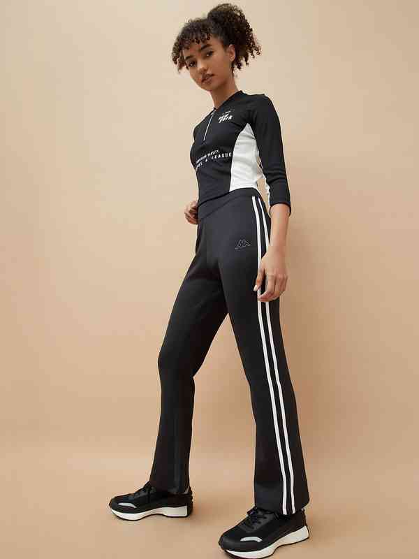 Kappa Black Active Solid Track Pants 8759385.htm - Buy Kappa Black