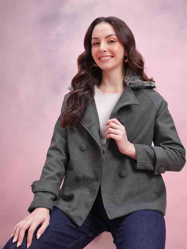 Double Breasted Half Coat - Buy Double Breasted Half Coat online