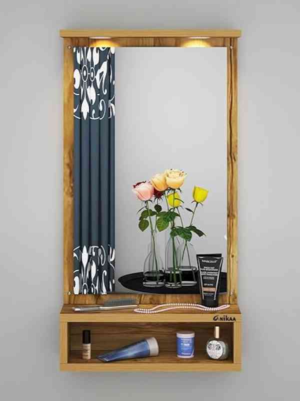 chick fil a dressings for salads Modern Arched LED Mirror Vanity with Floating Shelf  Bedroom Dressing   squaro