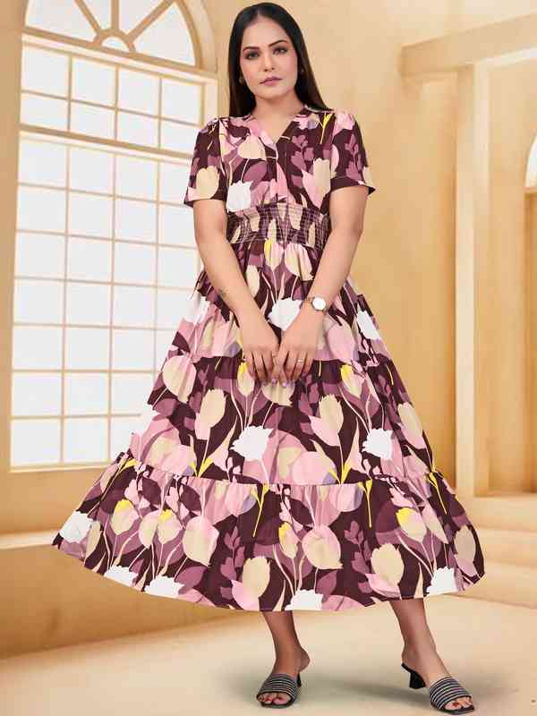 knee length dresses for ladies PRIYA main image 1