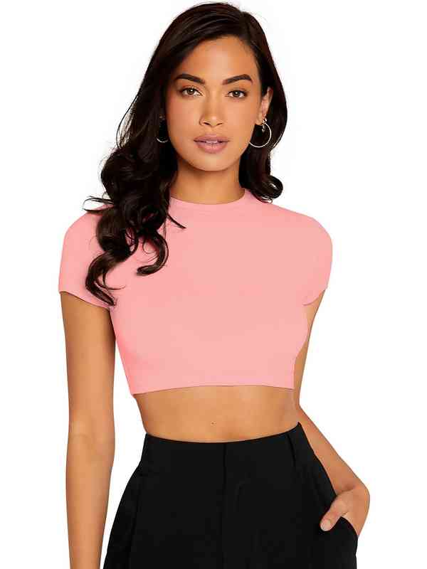 Barbie Crop Top Damen - Pink, Mit Retro-Logo, 100% Baumwolle, Kurz Geschnitten - Offiziell Lizenziertes Fashion Top